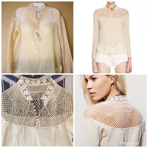 Free people romantic blouse